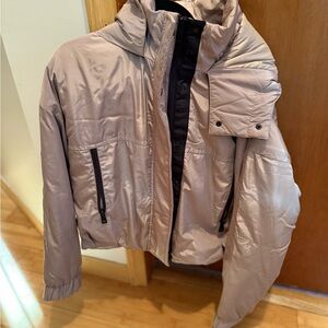 BCBG Cream Quilted Jacket